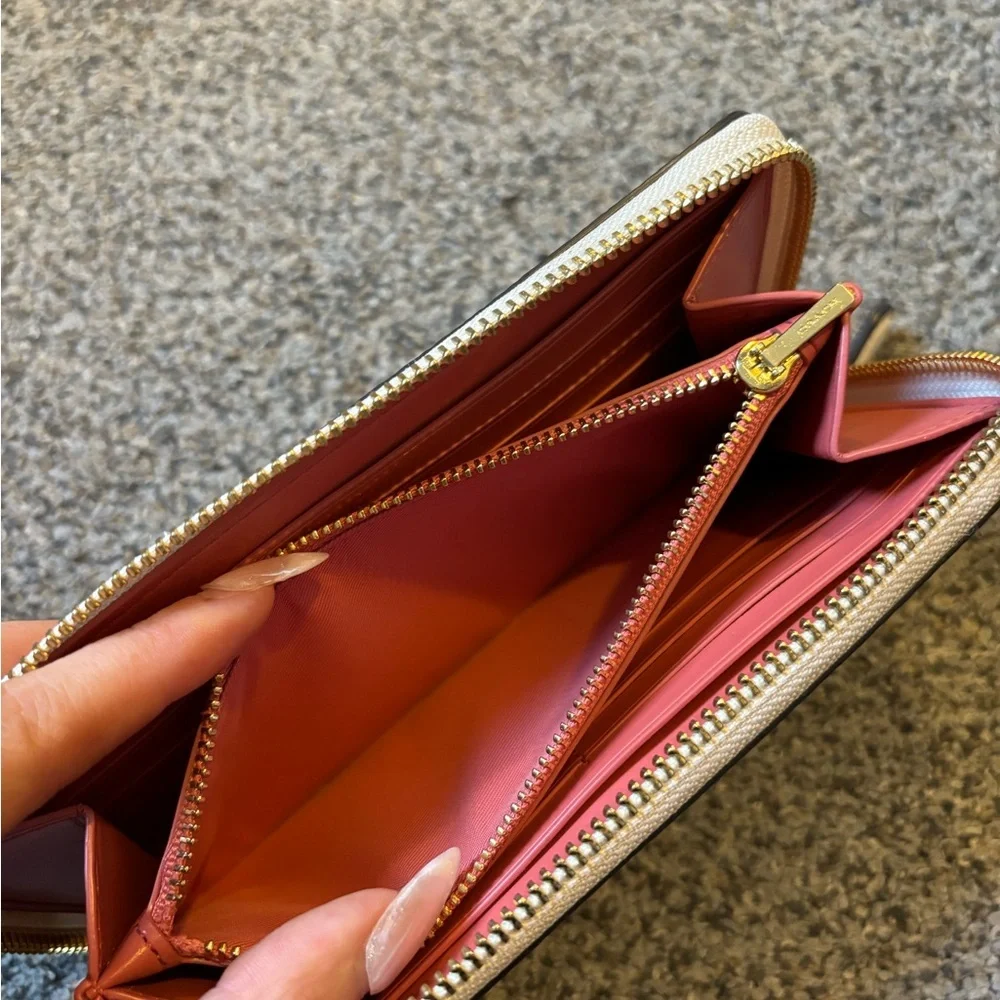 Coach Mini Rose Print Wallet - Picture 4 of 7